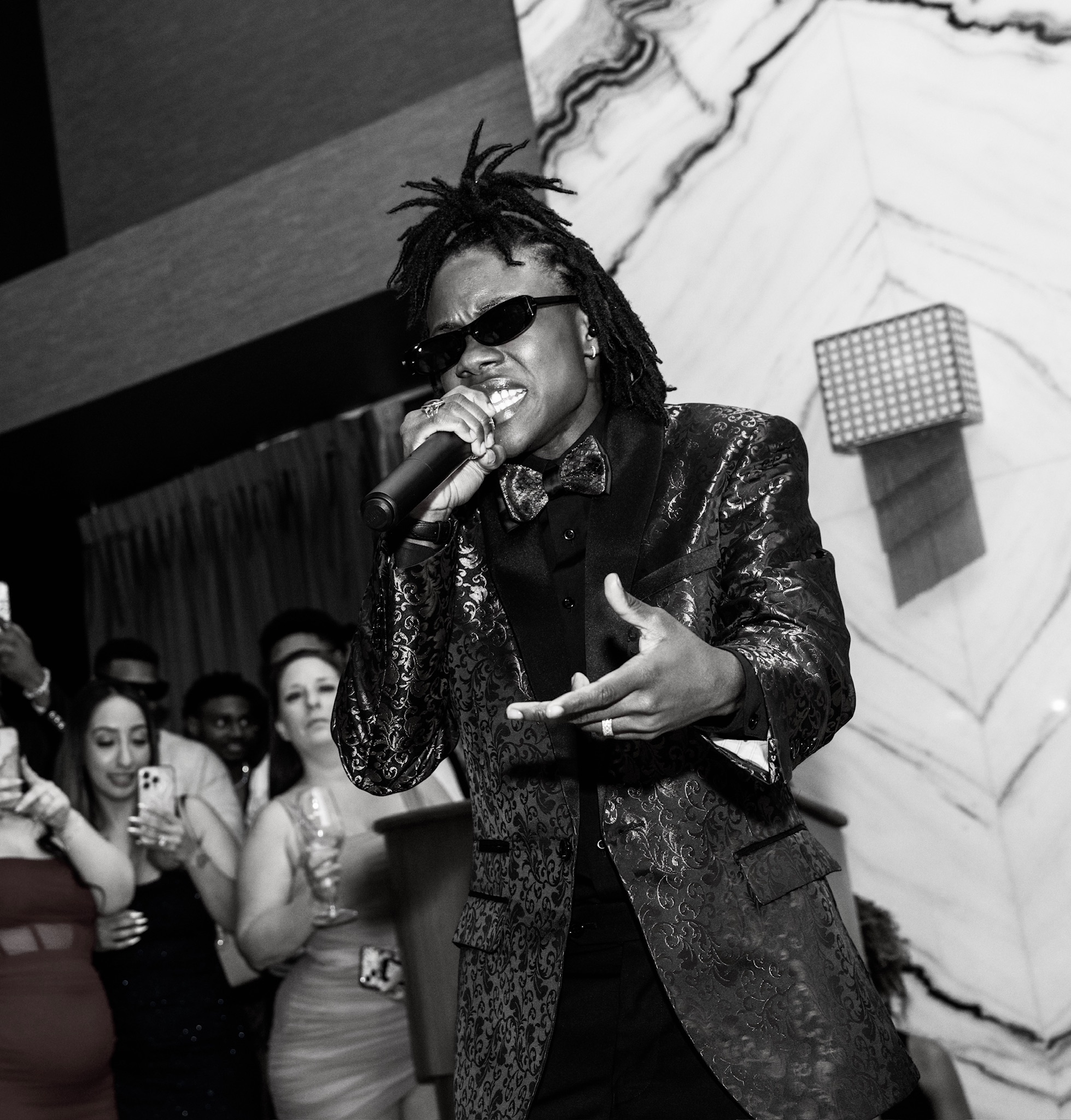 Remedi performing on stage
